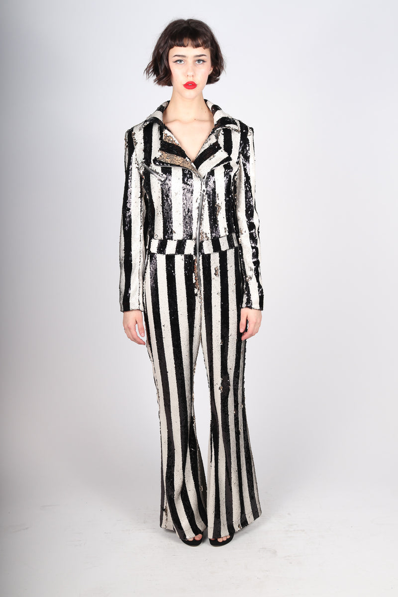 Any Old Iron Stripped Jumpsuit