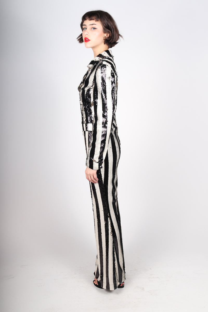 Any Old Iron Stripped Jumpsuit