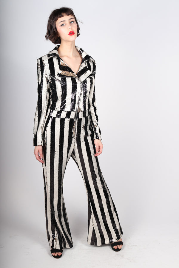 Any Old Iron Stripped Jumpsuit