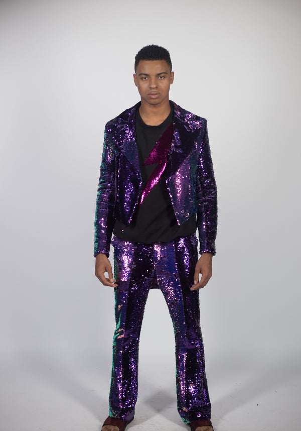 Any Old Iron Purple Iridescent Pants
