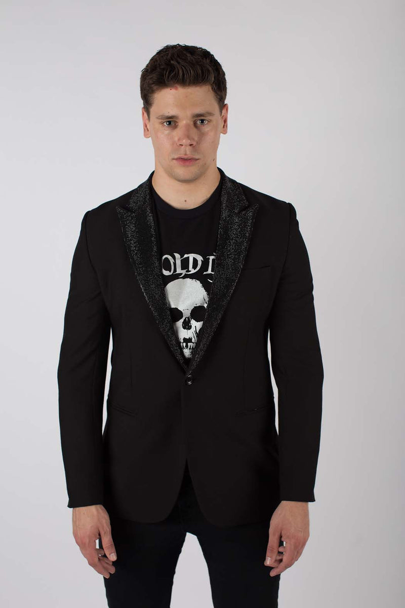 Any Old Iron Black Rhinestone Jacket