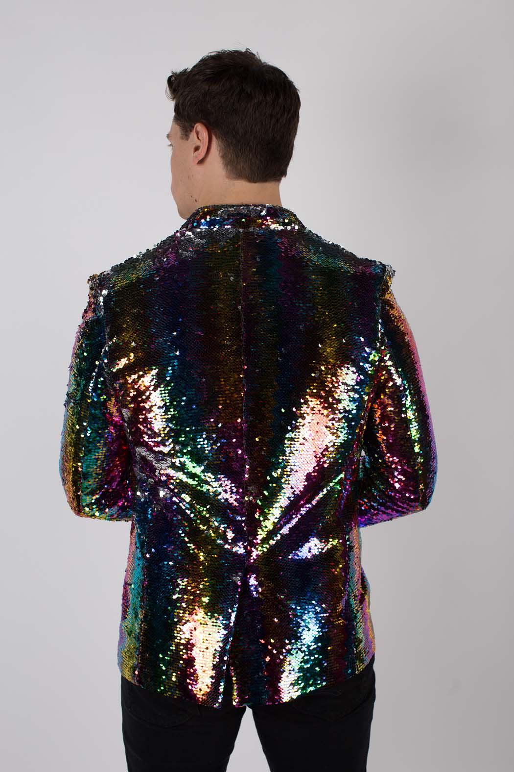 Any Old Iron Rainbow Sequin Jacket