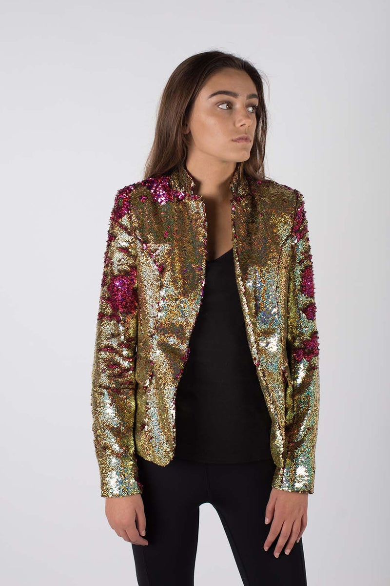 Any Old Iron Hologram Gold to Pink Jacket