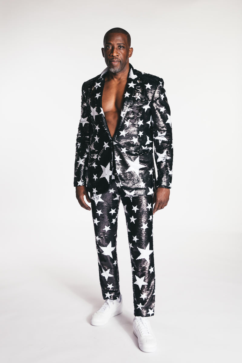 Any Old Sparkle Star Mens Suit