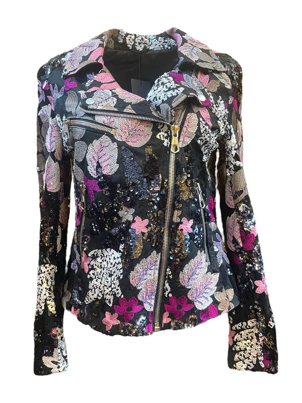 Any Old Iron Purple Florally Moto