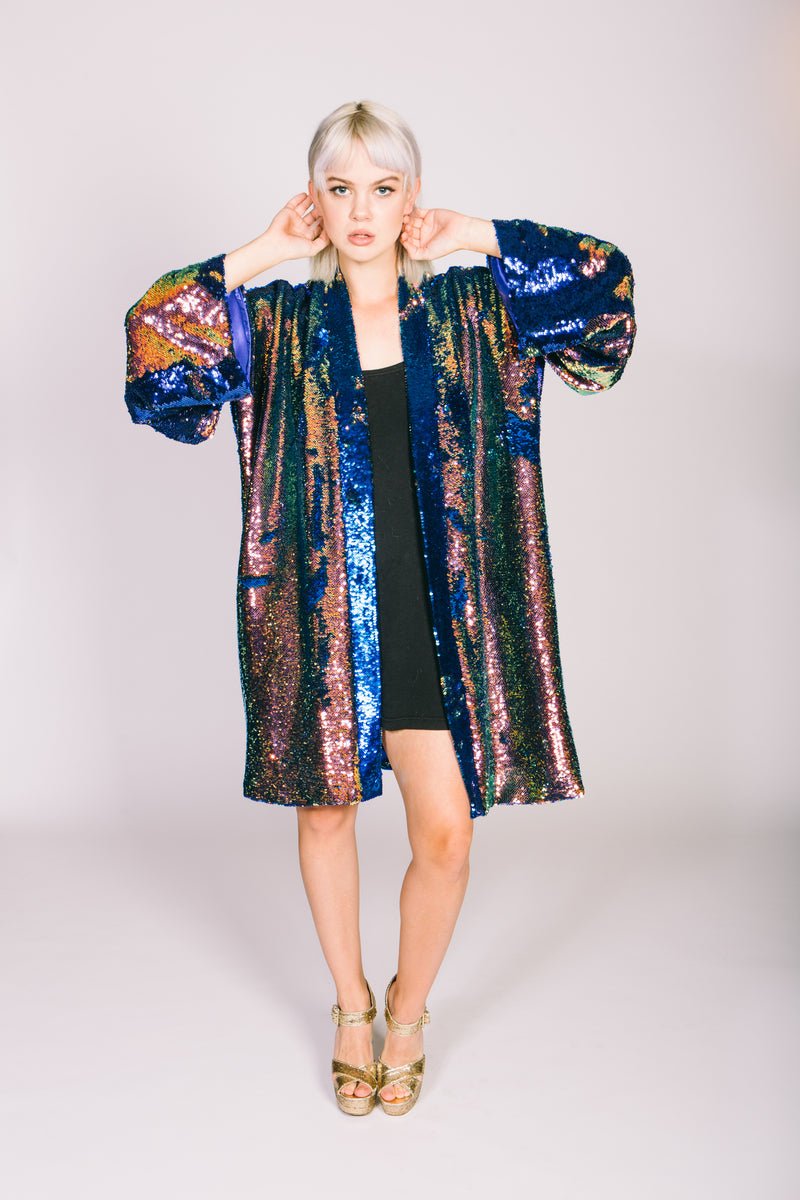 Any Old Iron Oil Slick Kimono