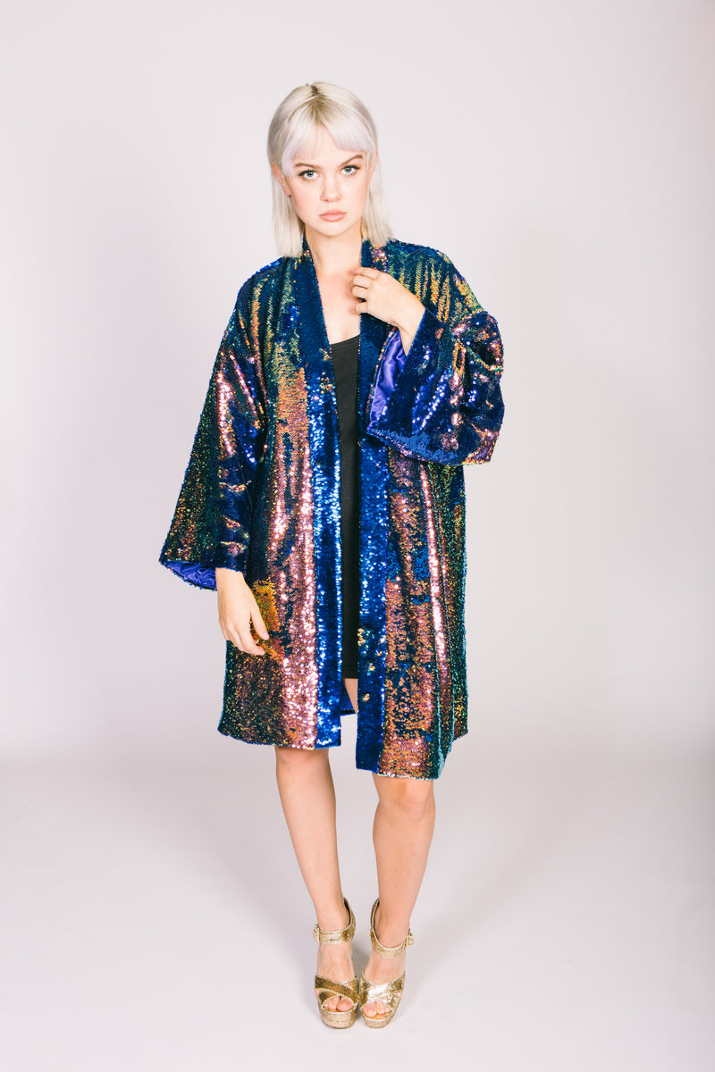 Any Old Iron Oil Slick Kimono