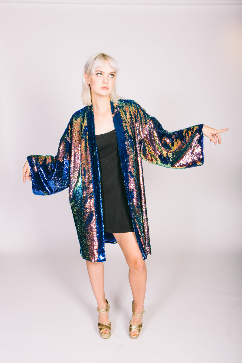 Any Old Iron Oil Slick Kimono