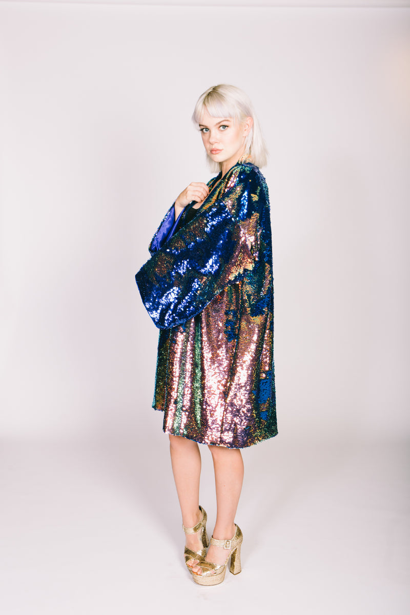 Any Old Iron Oil Slick Kimono