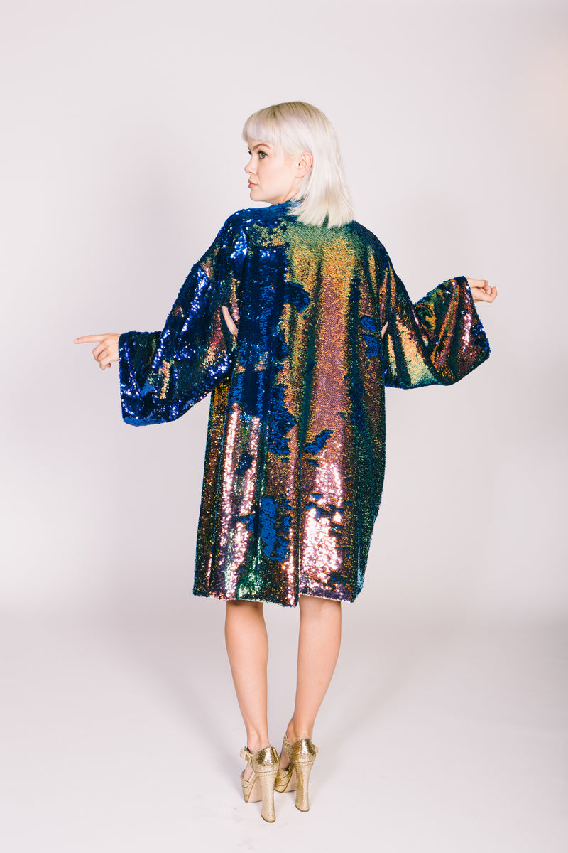 Any Old Iron Oil Slick Kimono