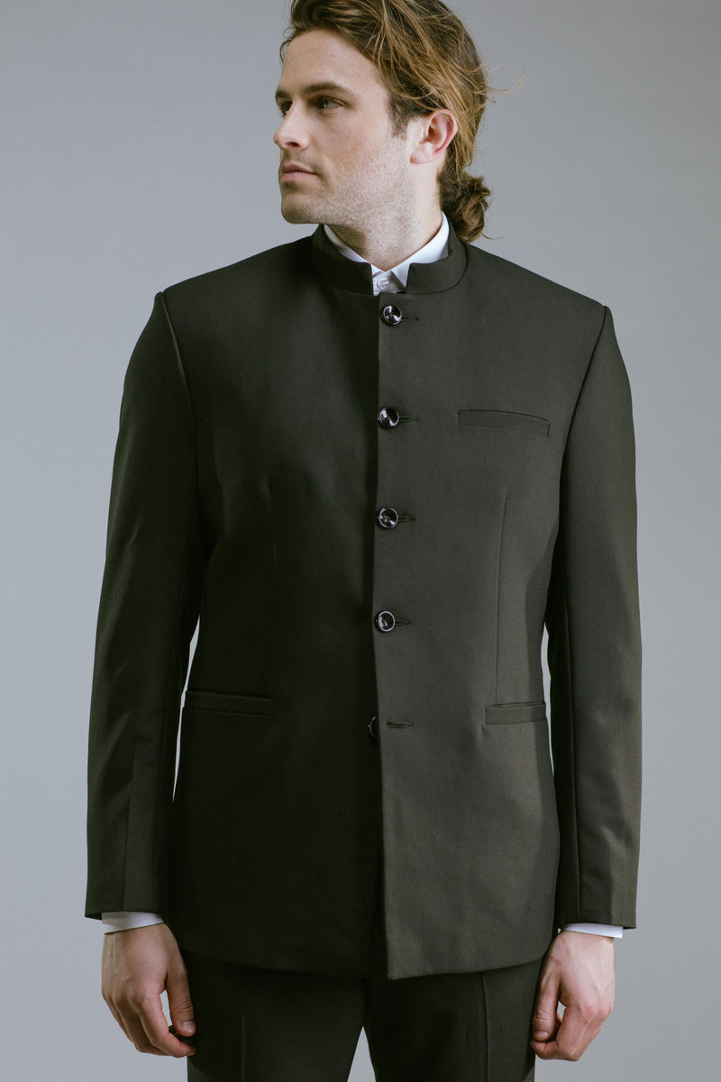 Any Old Iron Chinese Collar Suit Jacket Any Old Iron Chinese Collar Suit Jacket