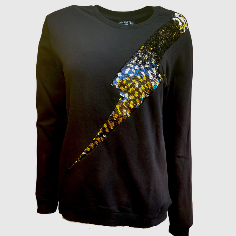 Any Old Iron Golden Leopard Lightning Sweatshirt