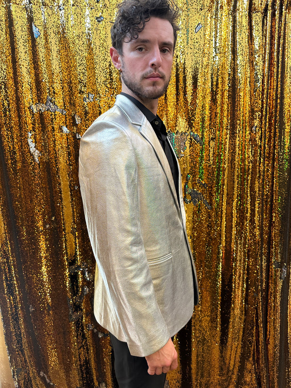 Any Old Iron Faux Silver Jacket