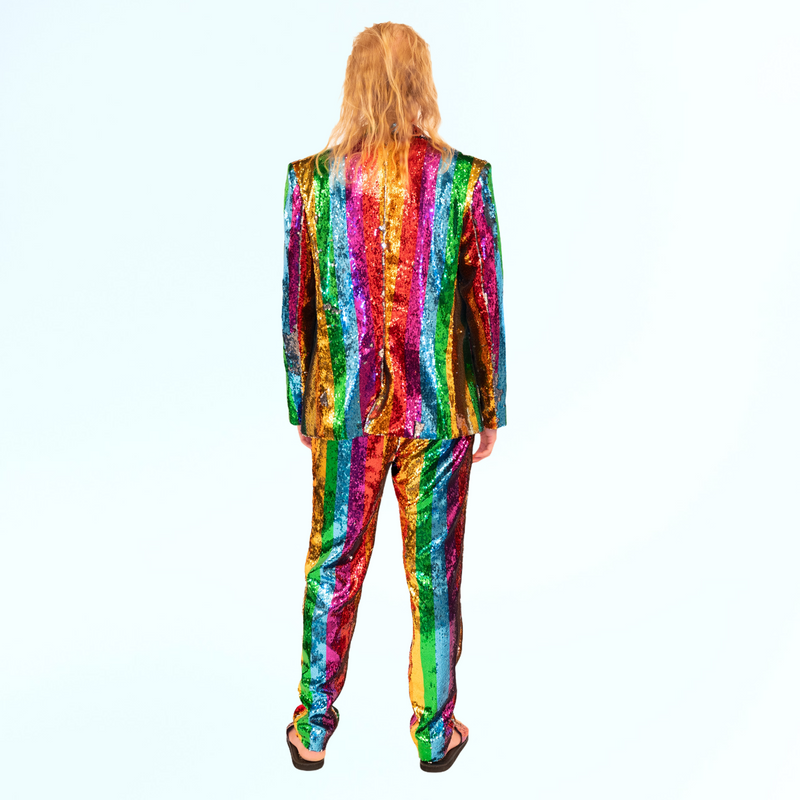 Any Old Iron Men's Rainbow Blazer Jacket