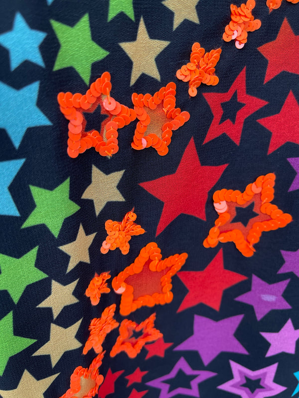 Any Old Iron Sequin Rainbow Star Dress