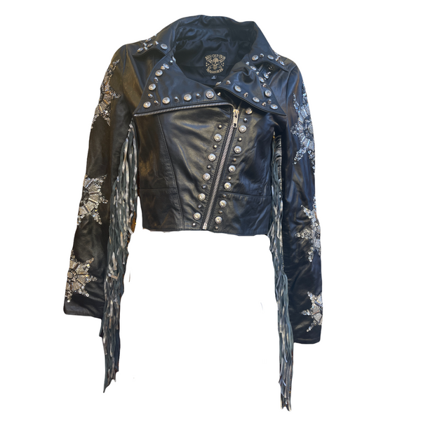 Any Old Iron Silver Star Fringe Moto