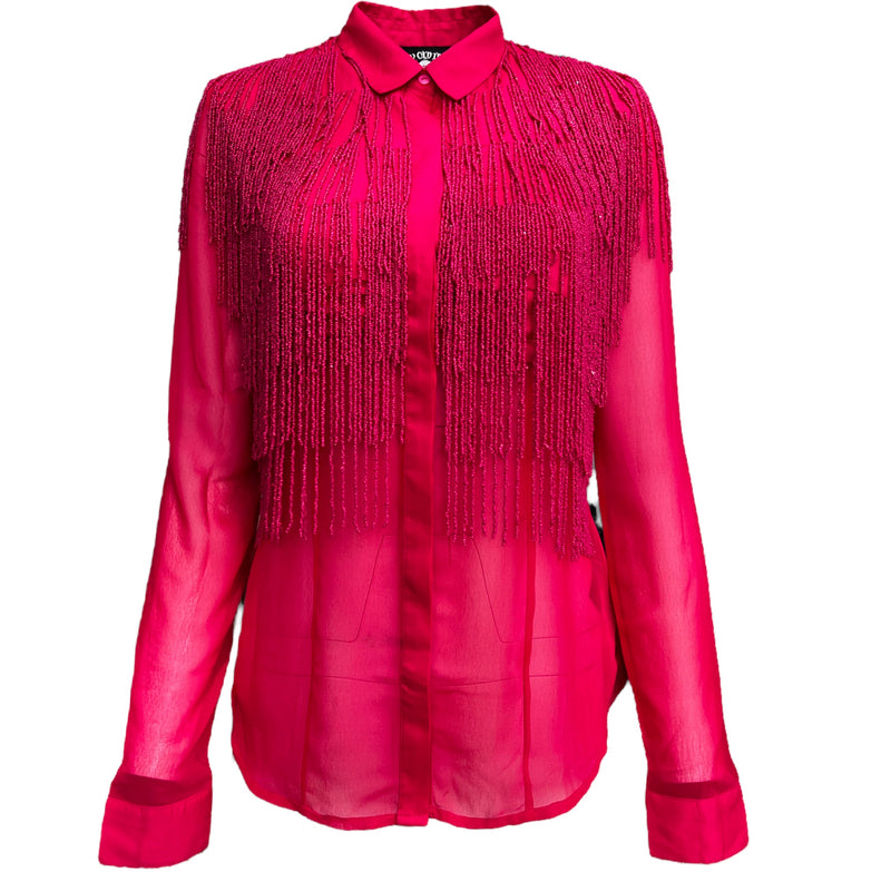 Any Old Iron Pinky Fringe Shirt