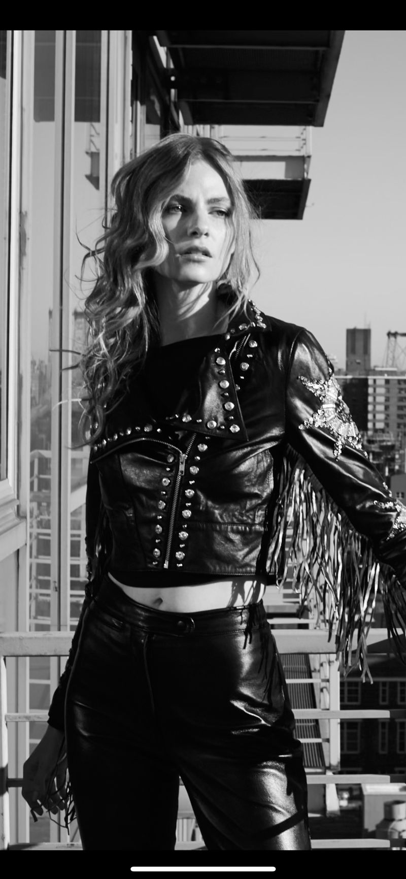 Any Old Iron Silver Star Fringe Moto