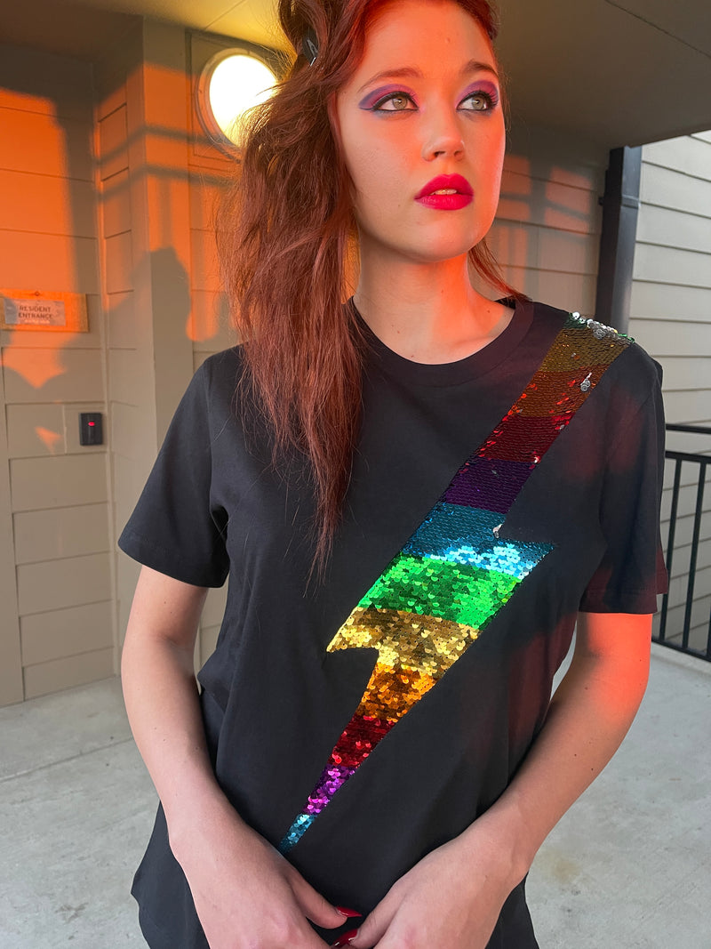 Any Old Iron Rainbow Lightning T-Shirt