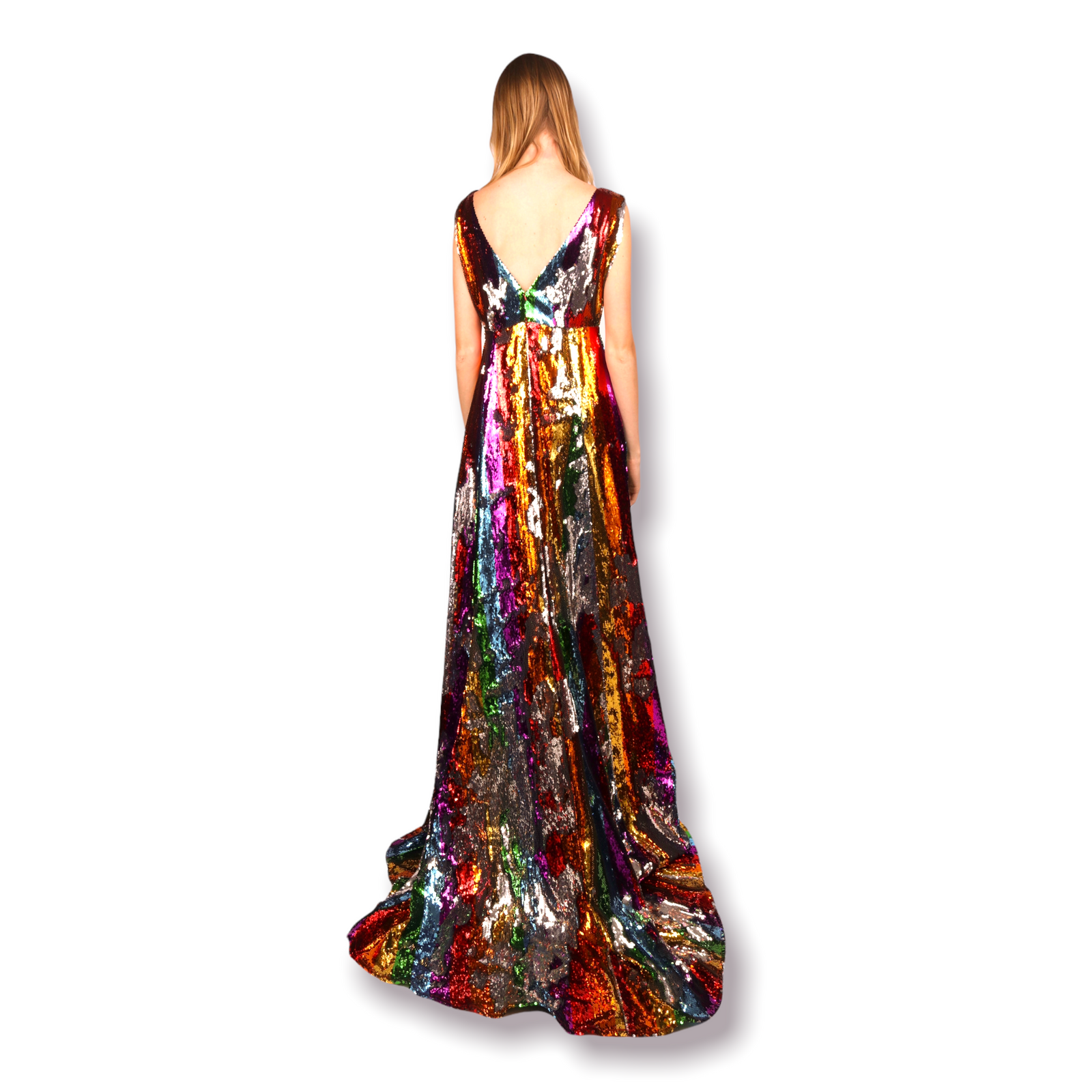green emerald velvet dress Any Old Iron Rainbow Gown