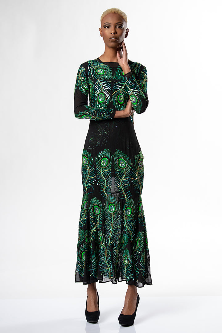 Any Old Iron Peacock Gown