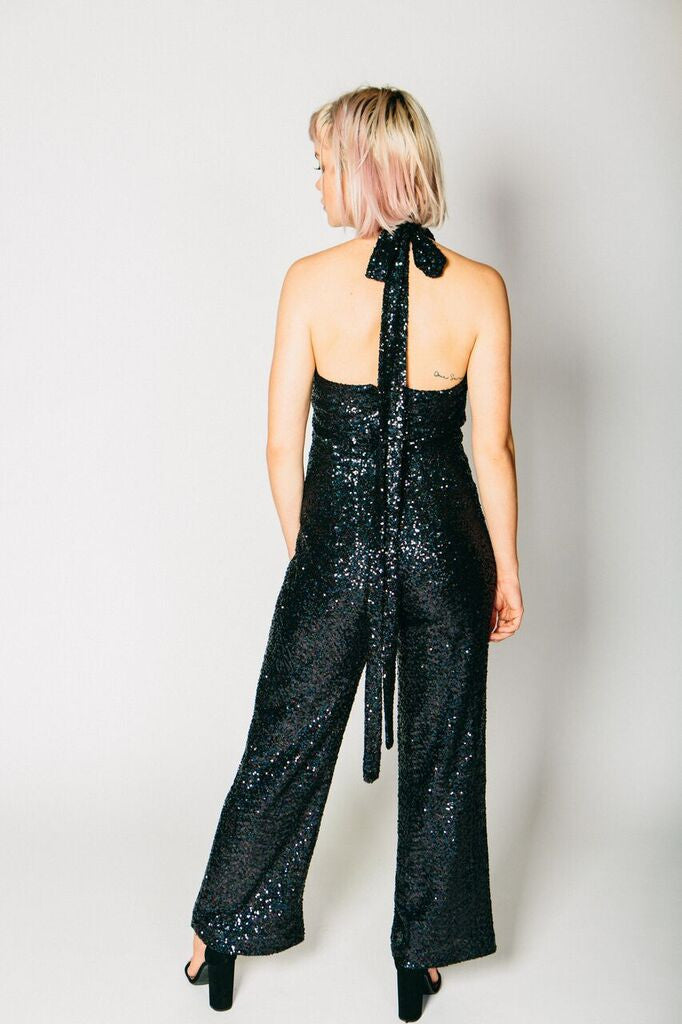 Any Old Iron Black Sequin 54 Jumpsuit , Dresses - ANY OLD IRON,  - 3