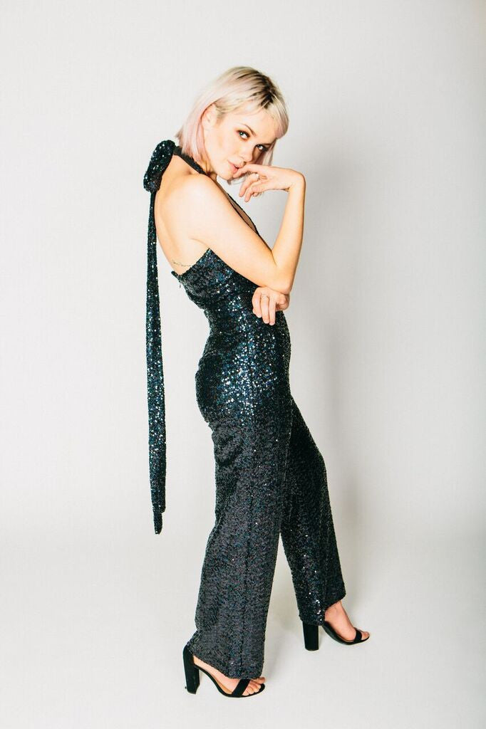Any Old Iron Black Sequin 54 Jumpsuit , Dresses - ANY OLD IRON,  - 4