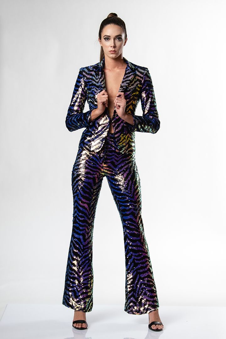 Any Old Iron Oil Slick Zebra Suit